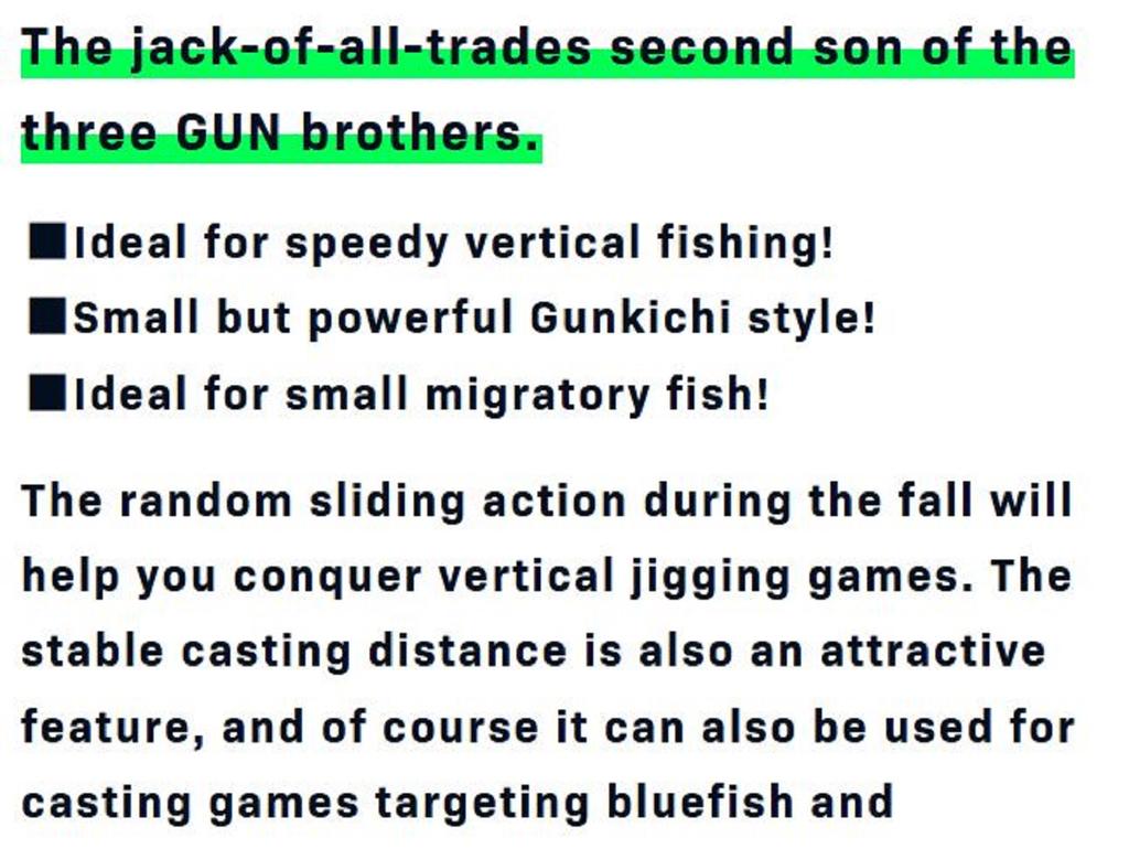 Ima Metal Jig Gun Kichi 12 Grams 107 (3472)