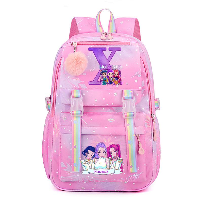 Kpop Demonunter Kids Backpack College Wind Large Capacity Student School Bag