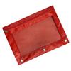 3 Holes Pencil Case Zipper Transparent Loose-Leaf Binder Oxford Cloth School Stationery File Storage Bag Office Supplies