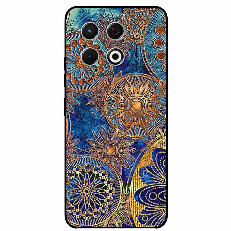 3D Чехлы с тиснением цветов Для Tecno Spark 30 Pro Рельефное тиснение Мягкий силиконовый задний чехол Для Spark 30 Pro 4G KL7 Рельефное тиснение Funda