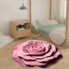 Цветочный плюшевый коврик для пола, нескользящий, впитывающий, диатомовый ковер, 3D, в форме цветка