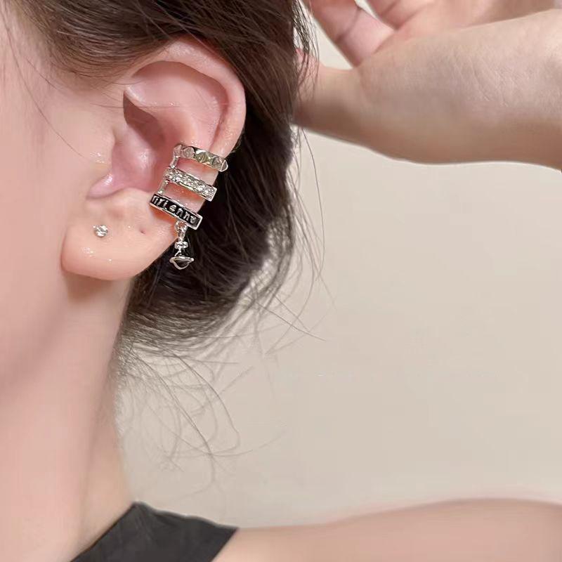Шикарные многослойные серьги-клипсы для женщин - 2025 г. Модный легкий роскошный стиль