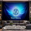 Wall Hanging Tapestry Custom NameOlympique Marseille FC Pattern Personalized Printed Fabric Wall Decor