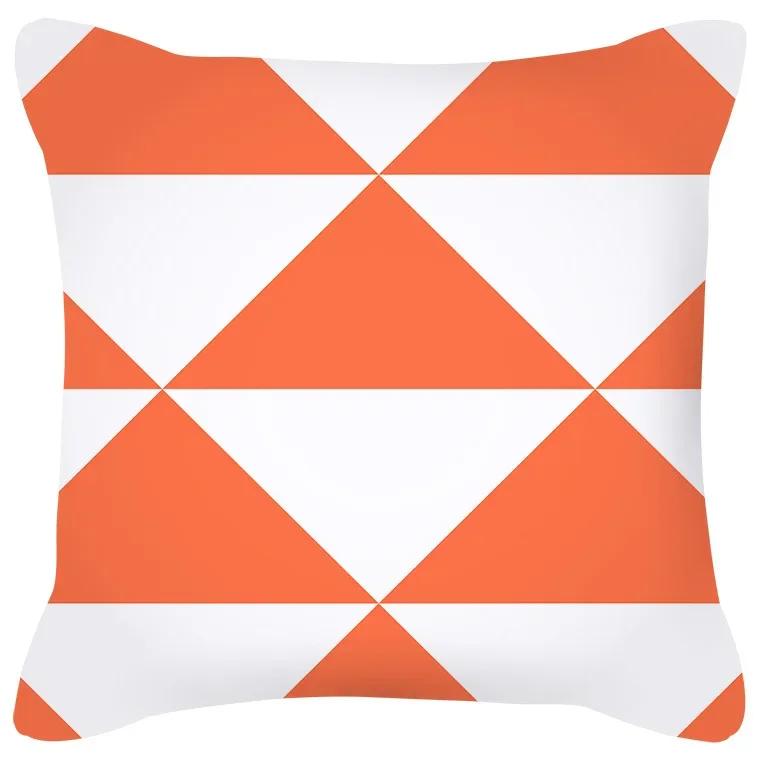 Чехол для подушки с геометрическим узором, сине-серая подушка, обитый диван, домашний декор