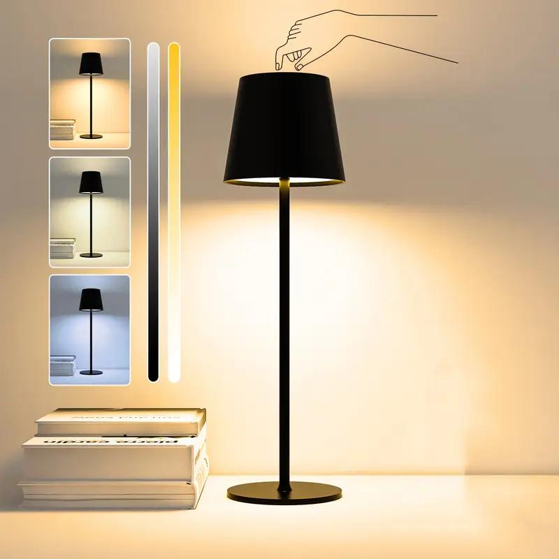Настольные лампы Сенсорные Перезаряжаемые На высокой ножке Настольная лампа Трехуровневая цветовая температура Минималистичный ночник Декор для столовой спальни