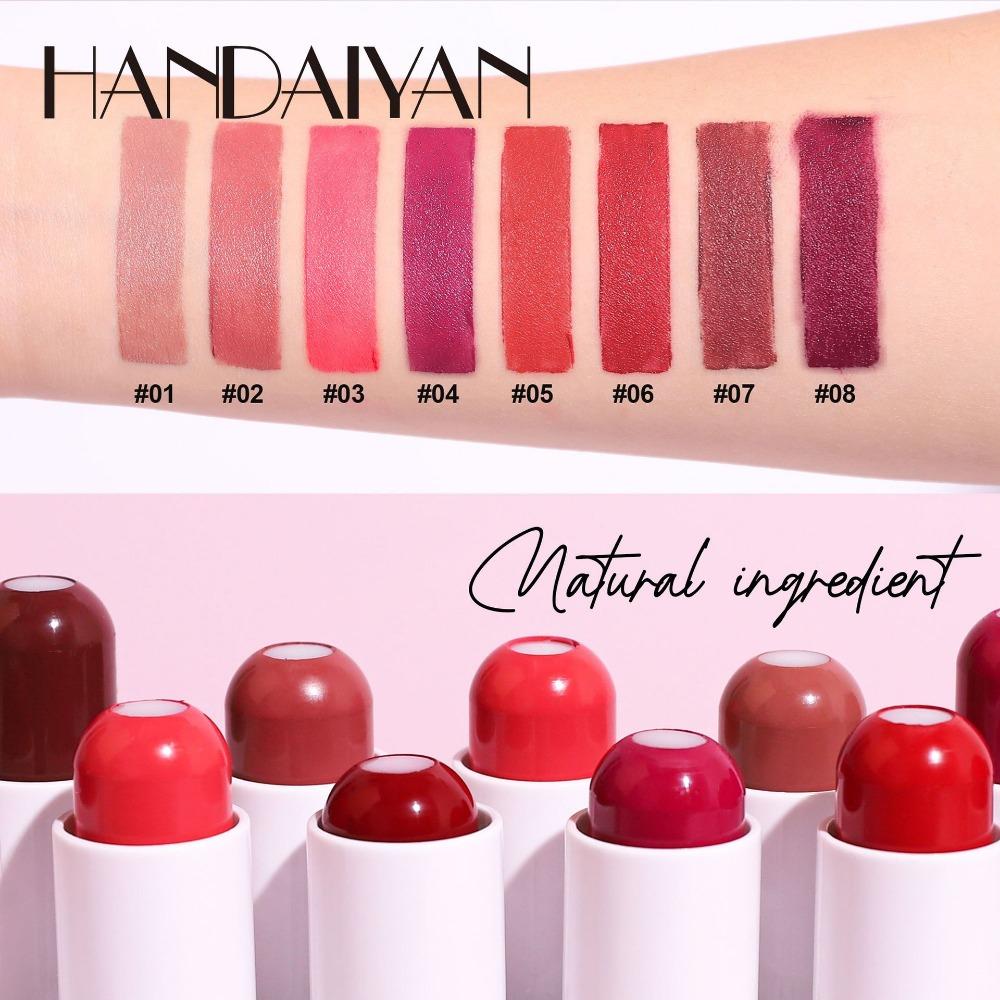 HANDAIYAN Lipstick Lippenstift, Twa-in-ien, Hert-LIP, Reade Froulike Matte Hydraterend En Hydraterend Is Net Maklik Te Ferklearjen