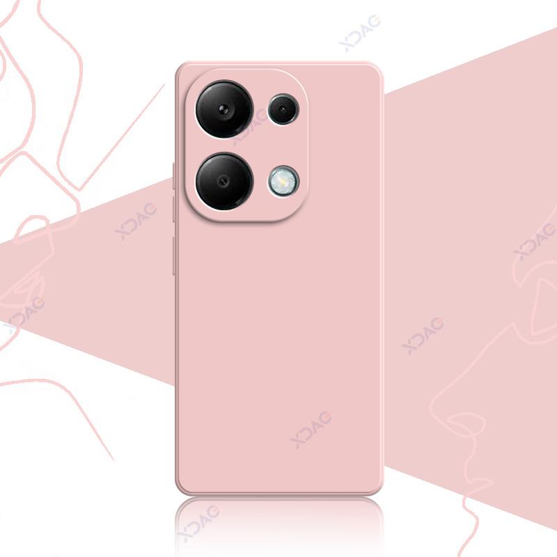 Роскошные квадратные жидкие силиконовые чехлы для Xiaomi POCO M6 Pro 4G POCOM6Pro 6.67" MTK G99 Ultra 360 Soft Phone Armor Cover