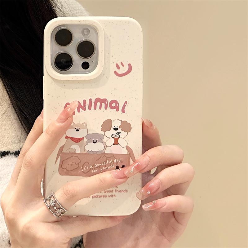 Силиконовый чехол Zhitai iPhone 15 Pro Cartoon, совместим с 15 Pro/14/13 Pro Max