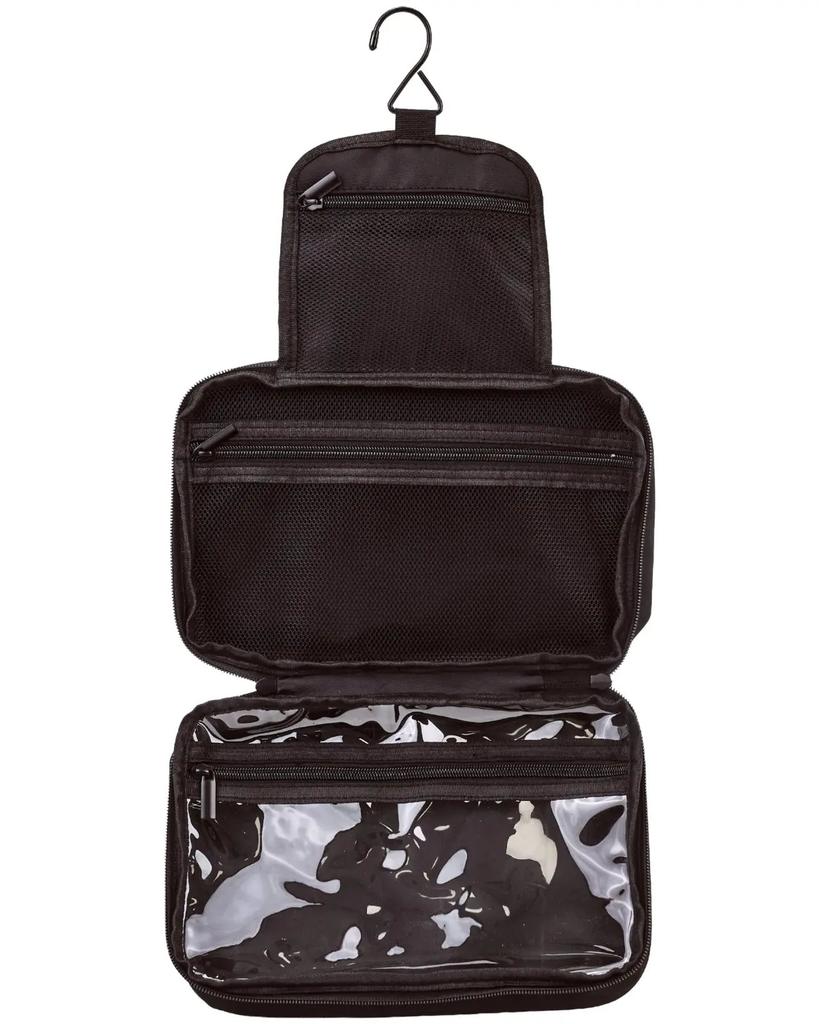 Foldable Wings Cosmetic Bag with Hanger Black