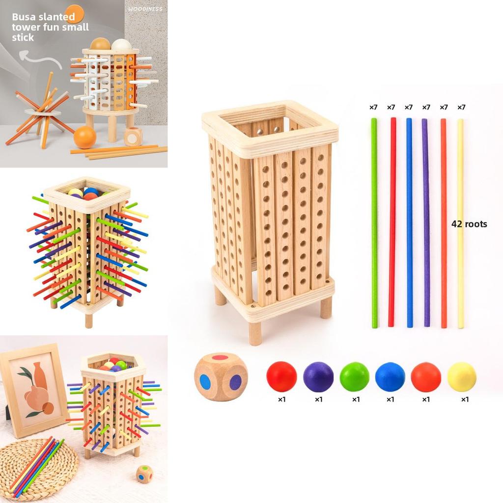 Wooden Stick Montessori Playboard For Children Educational Kids Puzzle Game Toy