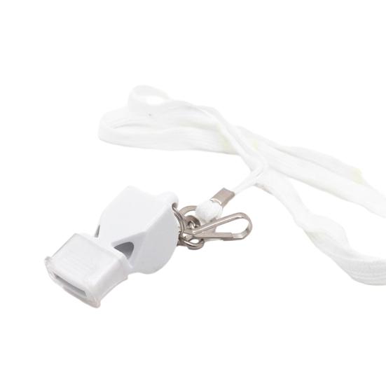 Свисток с шнурком и ручкой для рта. Пластиковый спортивный свисток. Громкий четкий звук. Свисток для тренеров, судей, тренировок, кемпинга, выживания в чрезвычайных ситуациях.