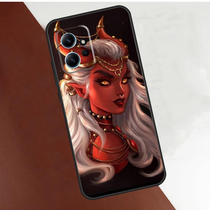 Эстетичный чехол 'Дьяволица Плохая Девочка' для Xiaomi Redmi Note 13 10 11 12 14 15 Pro Plus Чехол для Redmi 15C 15 12C 13C 14C 10C
