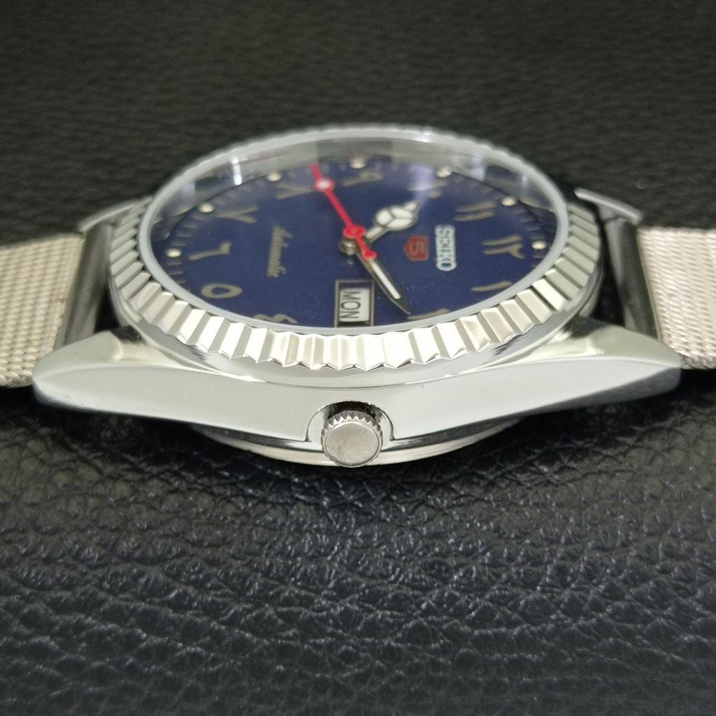 VINTAGE REFURBISHED SEIKO 5 AUTOMATIC 6309A JAPAN MENS ARABIC WATCH a441496-5