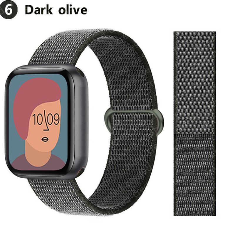 2 шт. Ремешки Для Apple Watch Band 44 мм 40 мм 45 мм 46 мм 42 мм 49 мм 41 мм Нейлоновый петлевой браслет iwatch Серия 10 9 8 7 6 5 3 se ultra 2