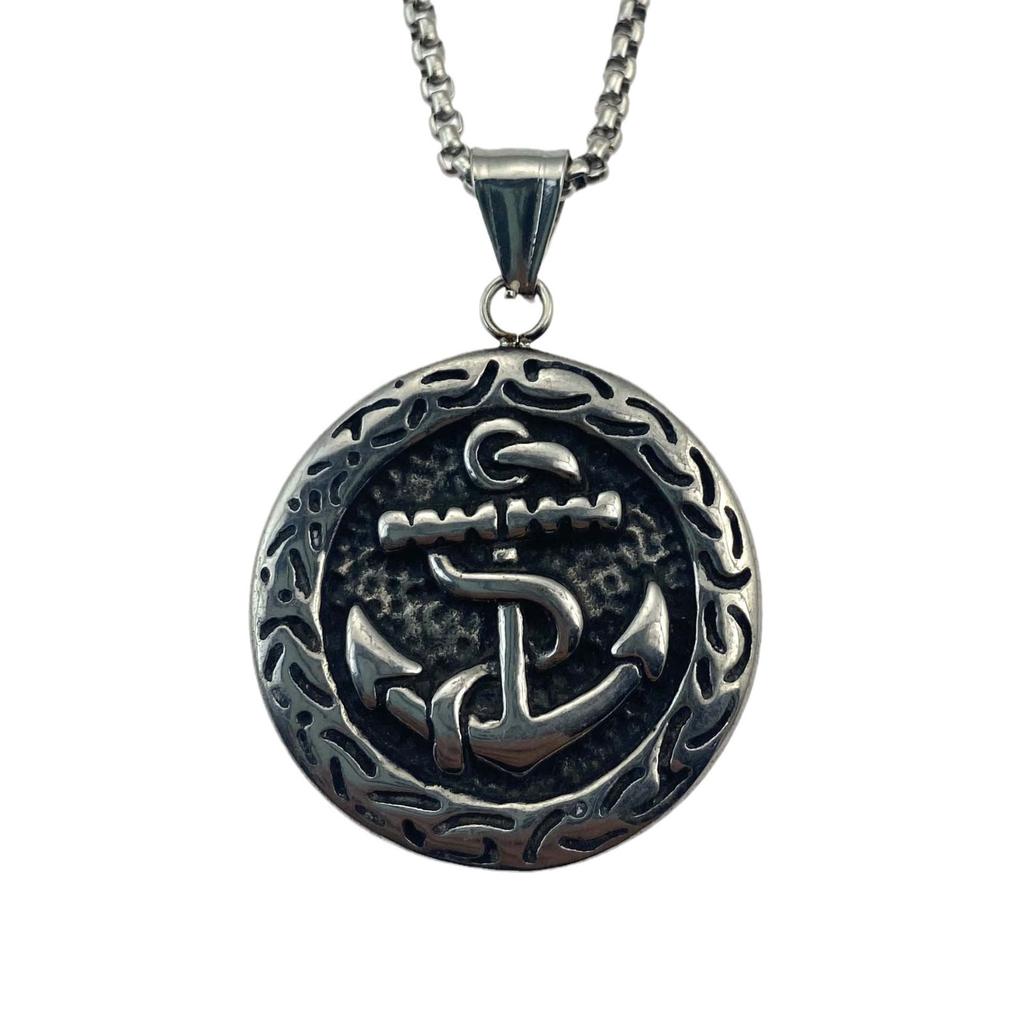 Аксессуары Персонализированный хип-хоп винтажный якорь из нержавеющей стали подвеска титановая сталь модное ожерелье свитер цепь