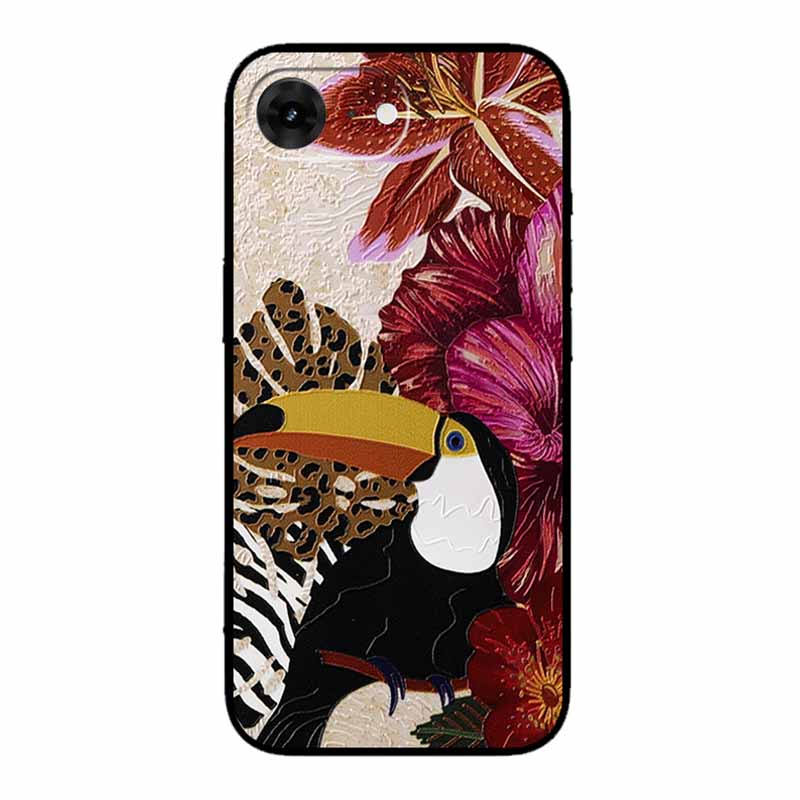 3D Тисненый Чехол Для iphone 16e 2025 Coque Funda Черный Силиконовый Мягкий Задний Чехол Для iphone 16e Чехол 16 e Оболочка Capas