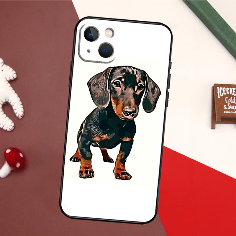 Чехол для телефона с таксой Dachshund Teckel Dackel для iPhone 16 15 14 13 12 11 Pro XS Max Mini XR X 7 8 Plus Задняя крышка