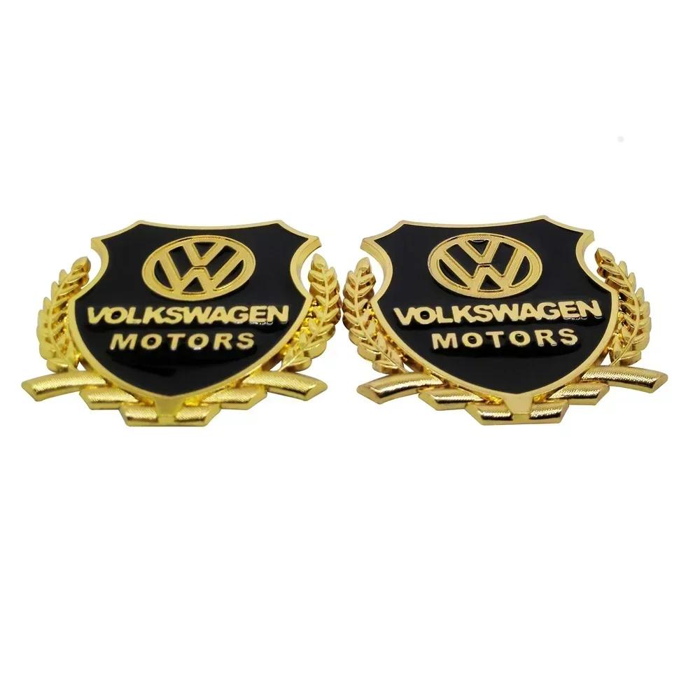 Для VOLKSWAGEN VW 2 шт. Наклейка для Volkswagen Golf MK4 MK6 MK7 Jetta Touareg Beetle Passat Polo Tiguan CC Наклейка на кузов автомобиля Металлическая E