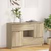 Sideboard in Sonoma Oak Finish 100 x 30 x 65.6 cm Particleboard