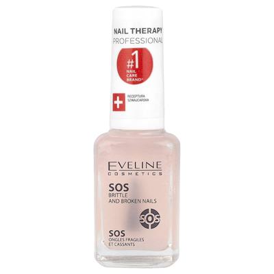 Eveline Cosmetics, SOS-кондиционер для пьяных и сломанных ногтей с мультивитаминами, 0,42 жидких унций (12 мл)