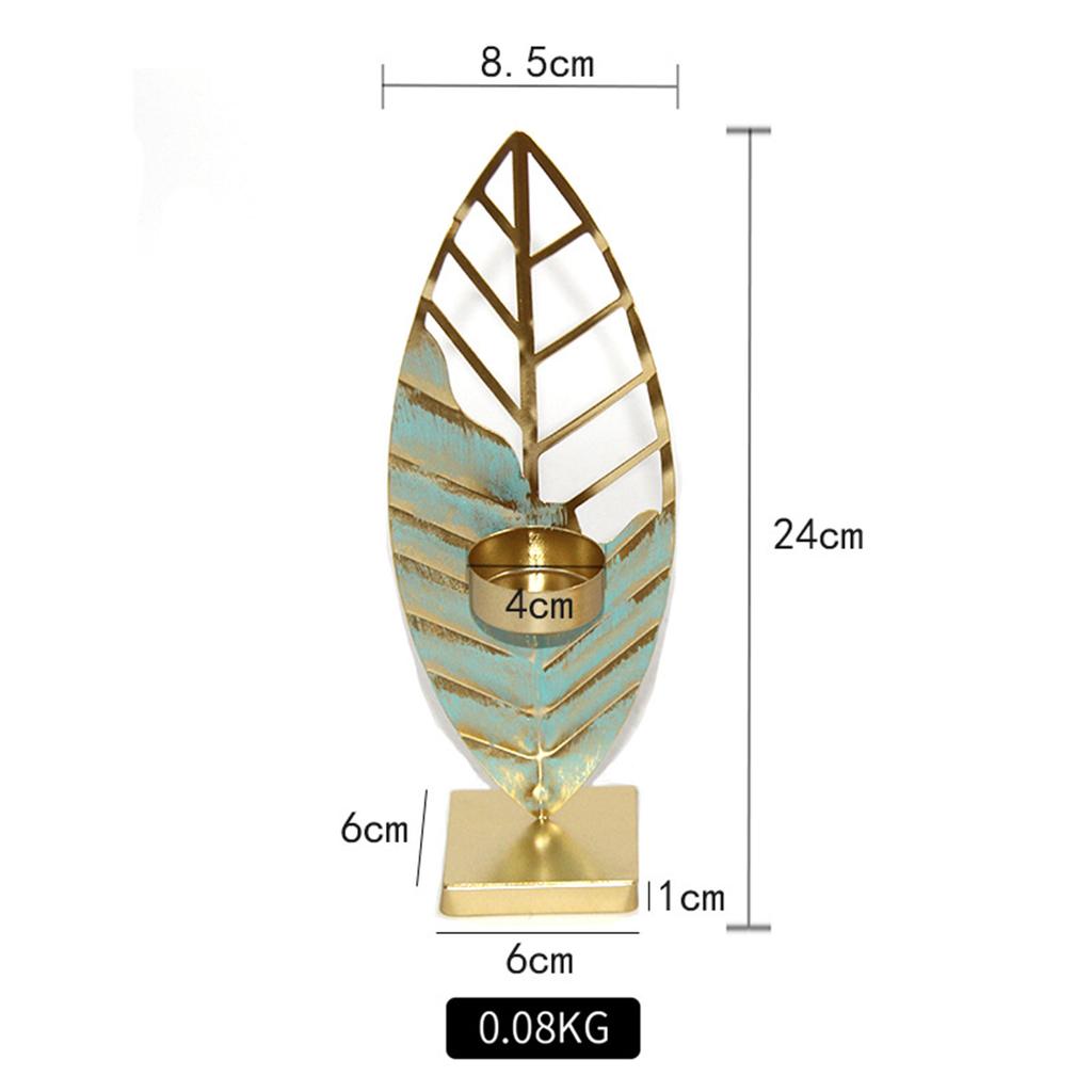 Подсвечник для чайной свечи, подсвечник в виде листа, подсвечник, центральный элемент для вечеринки, обеденного стола, свадьбы, декора гостиной