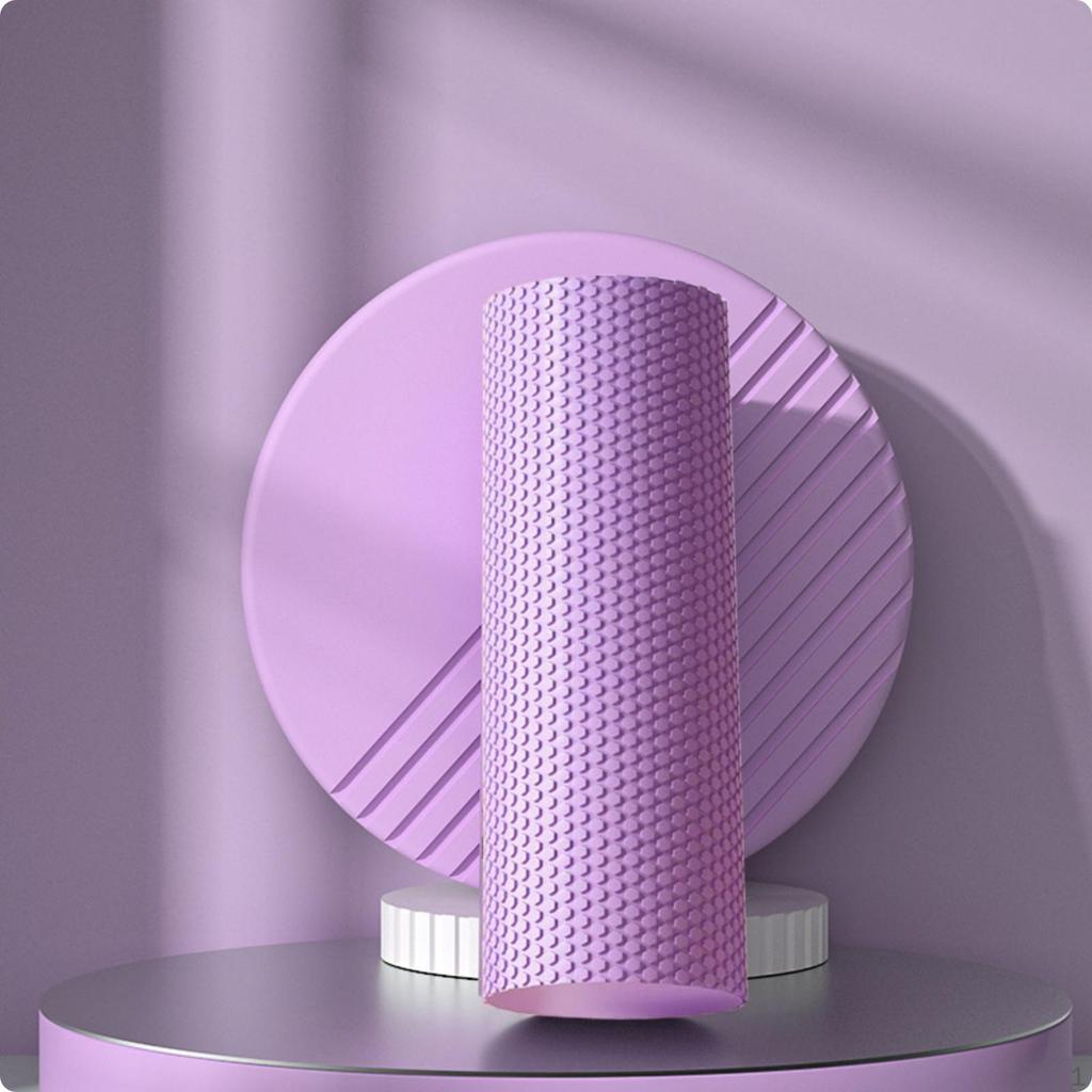 Solid Foam Roller Firm Deep Tissue Dense for Athletes, Yogis, Muscle Recovery, Home Workouts,