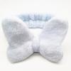 Butterfly Hair Bands for Women Solid Coral Fleece Elastic Bow Headband Soft Wash Face Head Band Cute Girls Accessories Headwrap