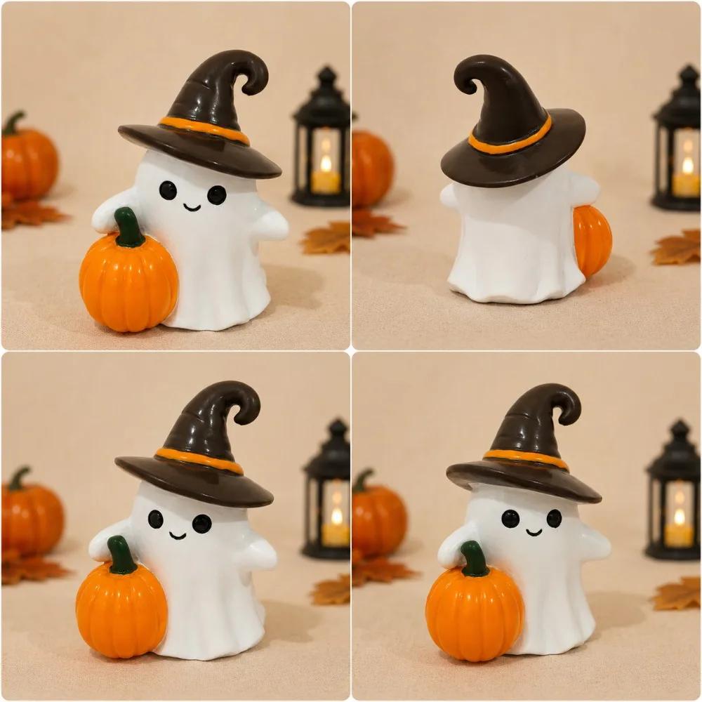 Xiaomi Halloween Ghost Resin Decoration Creative Cute Ghost Ornament for Desk Window Sill Bookshelf Halloween Quirky Soothing Trinket