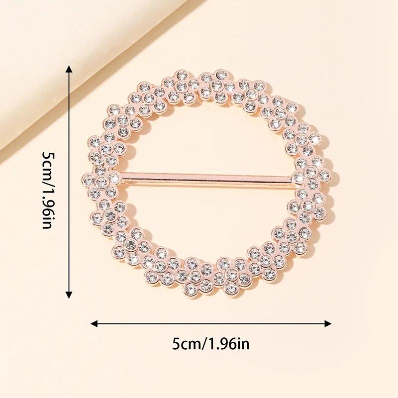 Сплав Многофункциональная Пряжка для Шарфа Изысканная Заколка для Ремня в Японском Стиле Модная и Универсальная Пряжка для Шарфа с Бриллиантами