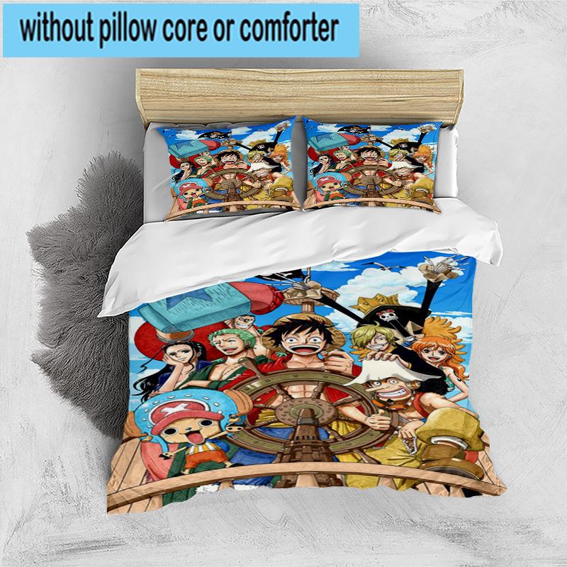 3PCS pirate Adventurous Journey 3pcs Bedding,Including 3PCS Duvet Cover And 2pcs Pillowcases Perfect for Christmas,Ideal for Bedroom, Dormitory