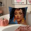 American Pop Rapper Singer Star DDoja Cat Cushion Cover Pillowcase Short Plush Invisible zipper Room Sofa Cushion Cover