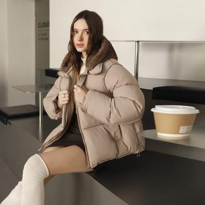 Новое зимнее хлопковое пальто с капюшоном, Универсальное хлопковое пальто, Модная простая куртка-пуховик