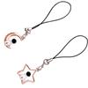 Creative Phone Lanyard Moon/Star Astronaut Keychain Adorable Cartoon Keyring Charm for Bags Stylish Phone Decoration