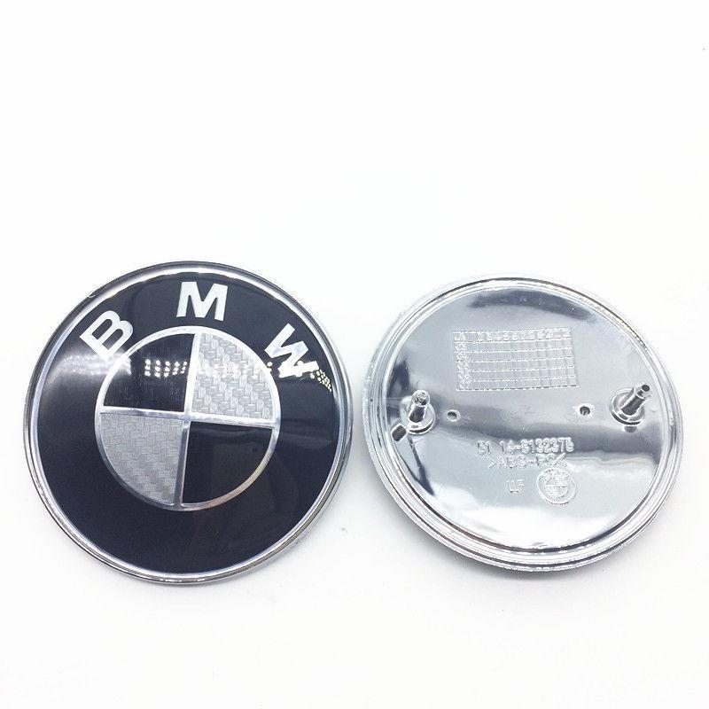 Premium Quality Carbon Fiber Replacement Bmw Badge 82mm Front Hood And Trunk Logo Emblem