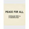 Uniqlo Футболка с рисунком «Peace For All» с коротким рукавом, стандартный крой, арахис