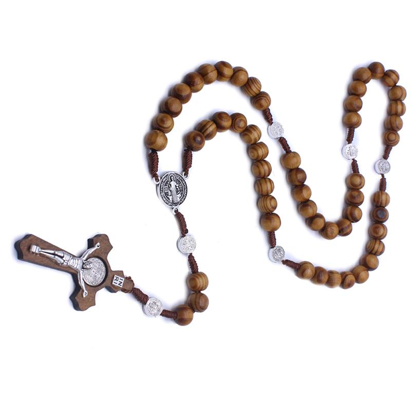 Handmade Round Bead Catholic Rosary Quality Bead Necklace Religious Pendants