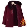 New winter fleece coat grandma winter mink top woolen coat thick