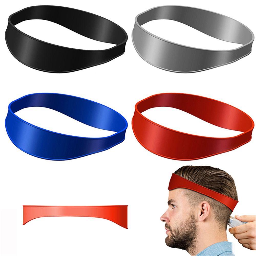 Silicone Curved DIY Hair Styling Home Hair Trimming Neckline Shaving Template Hair Trimming Guide