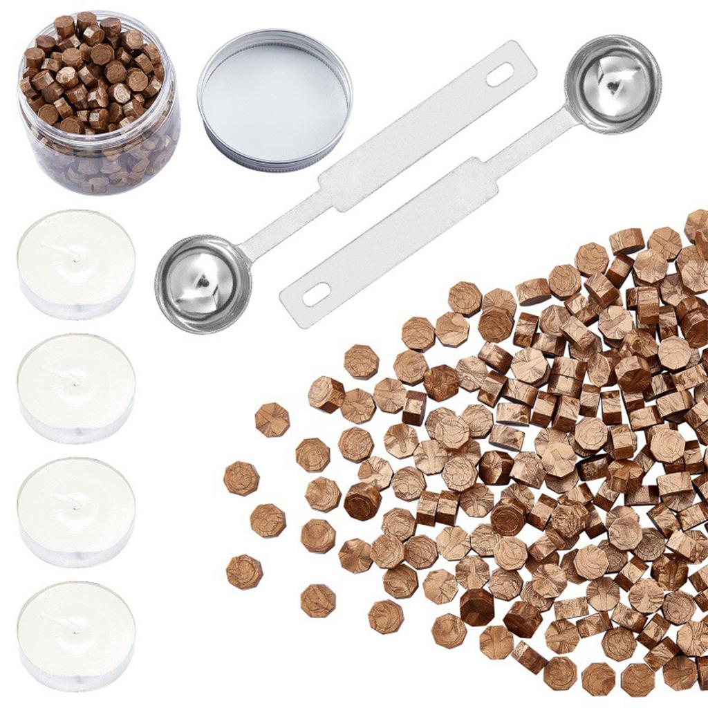 100 шт. Винтажная восковая печать для марок, ретро-печать с бисером, запечатывание макарон, золотая свадьба, день рождения, восковой лак для печатей, лак