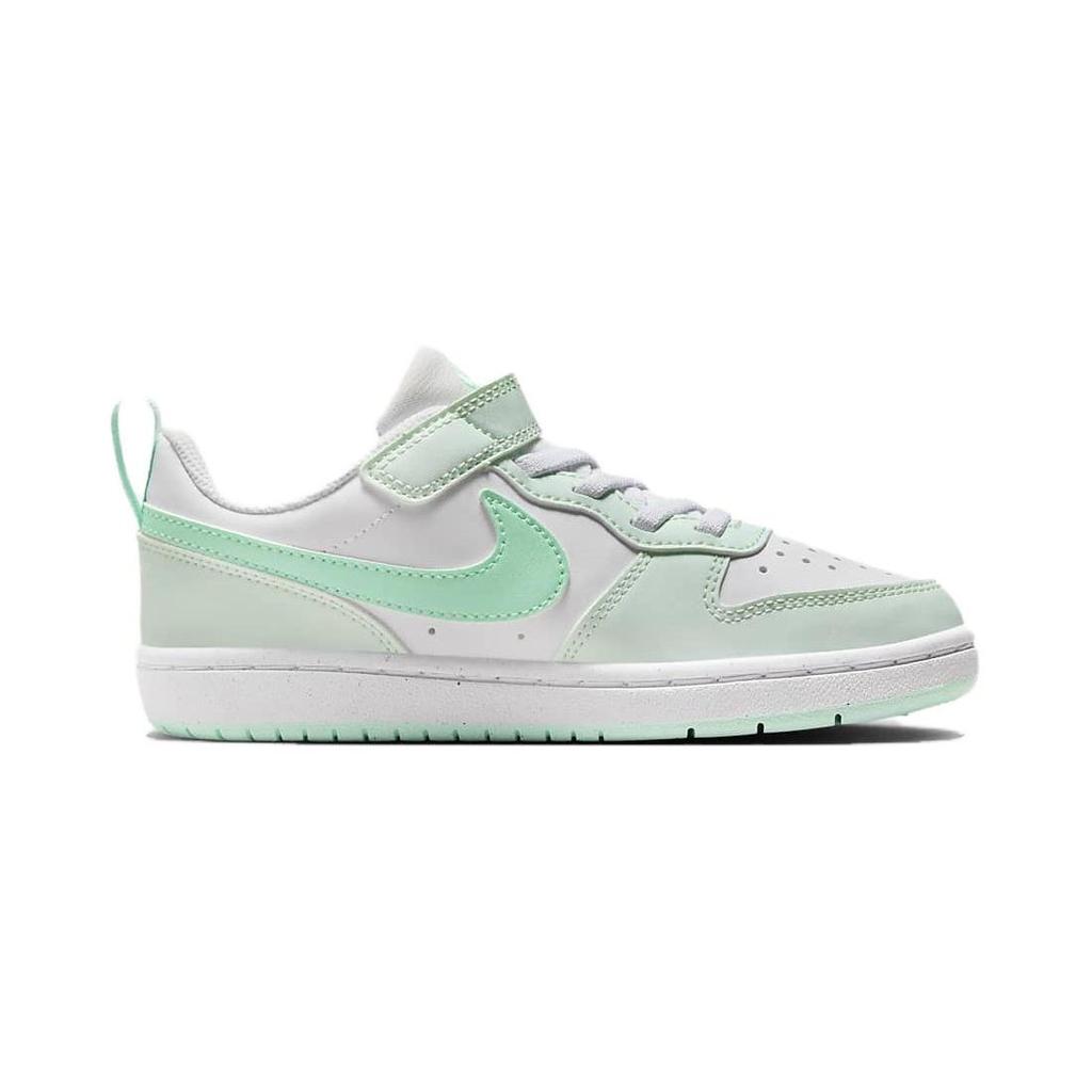 Nike Детские кроссовки Court Borough Low Recraft PS Barely Green, белая мятная пена FZ3541-100