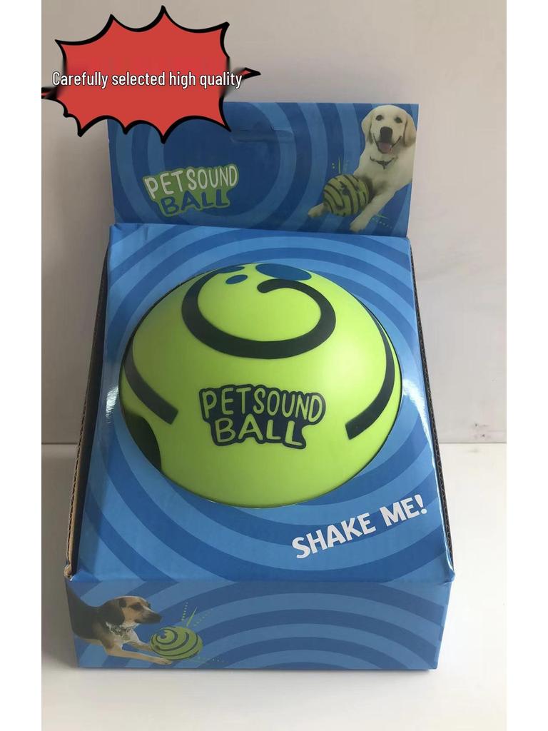 Виниловый мяч для собак, устойчивый к укусам, со звуком для самостоятельной игры - Идеально подходит для золотистых ретриверов и бордер-колли
