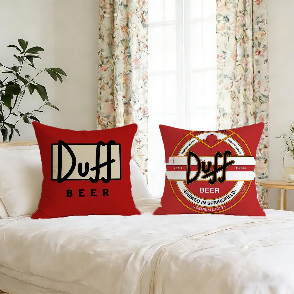Уникальная забавная наволочка D-Duff Beer для подушки Печать Диван Декор Дом Автомобиль Комната Кофейня Офис Нордическая Простота