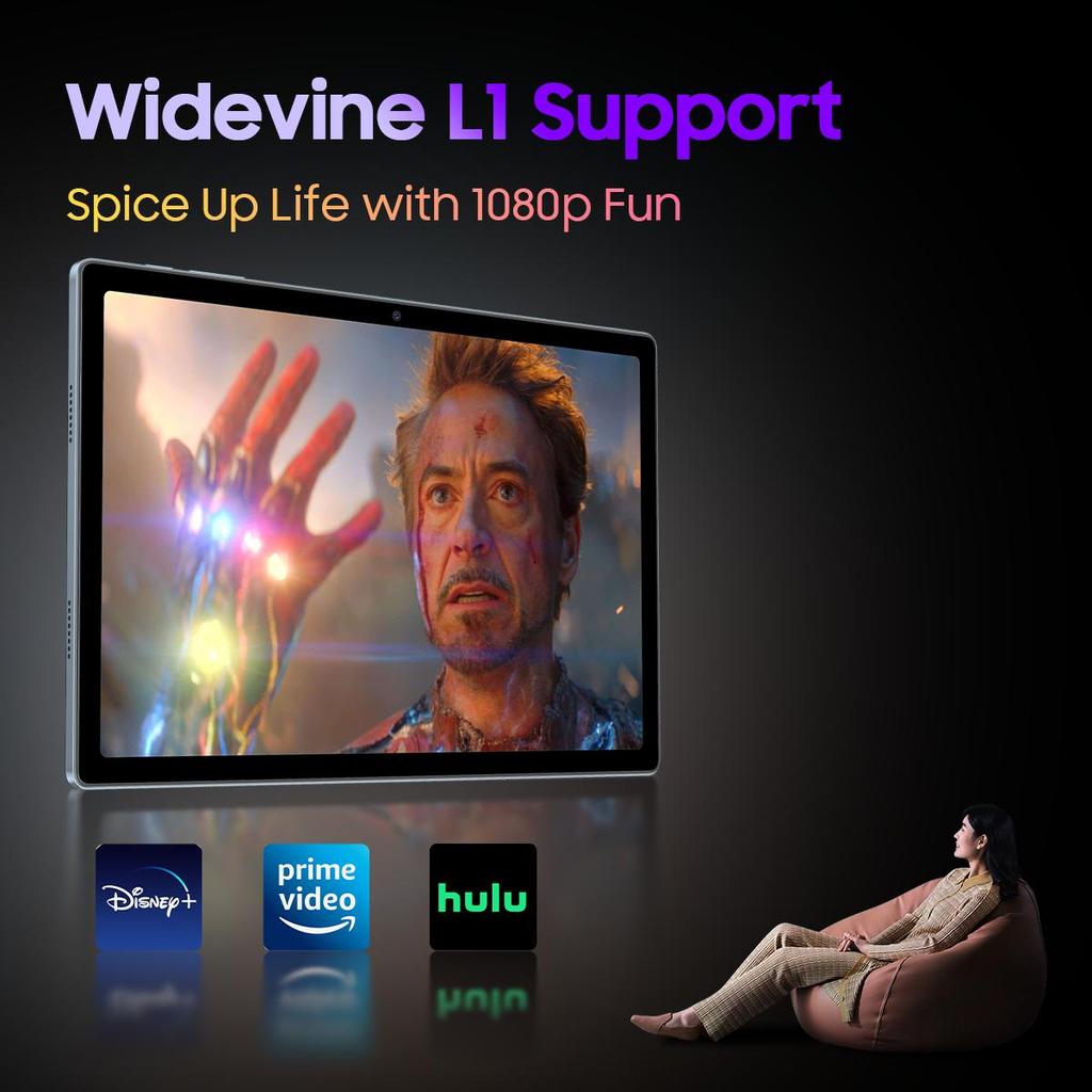 Refurbished Blackview Tab 15 Pro Tablet 10.5inch 14GB RAM 256GB ROM 8280mAh PC Mode Widevine L1