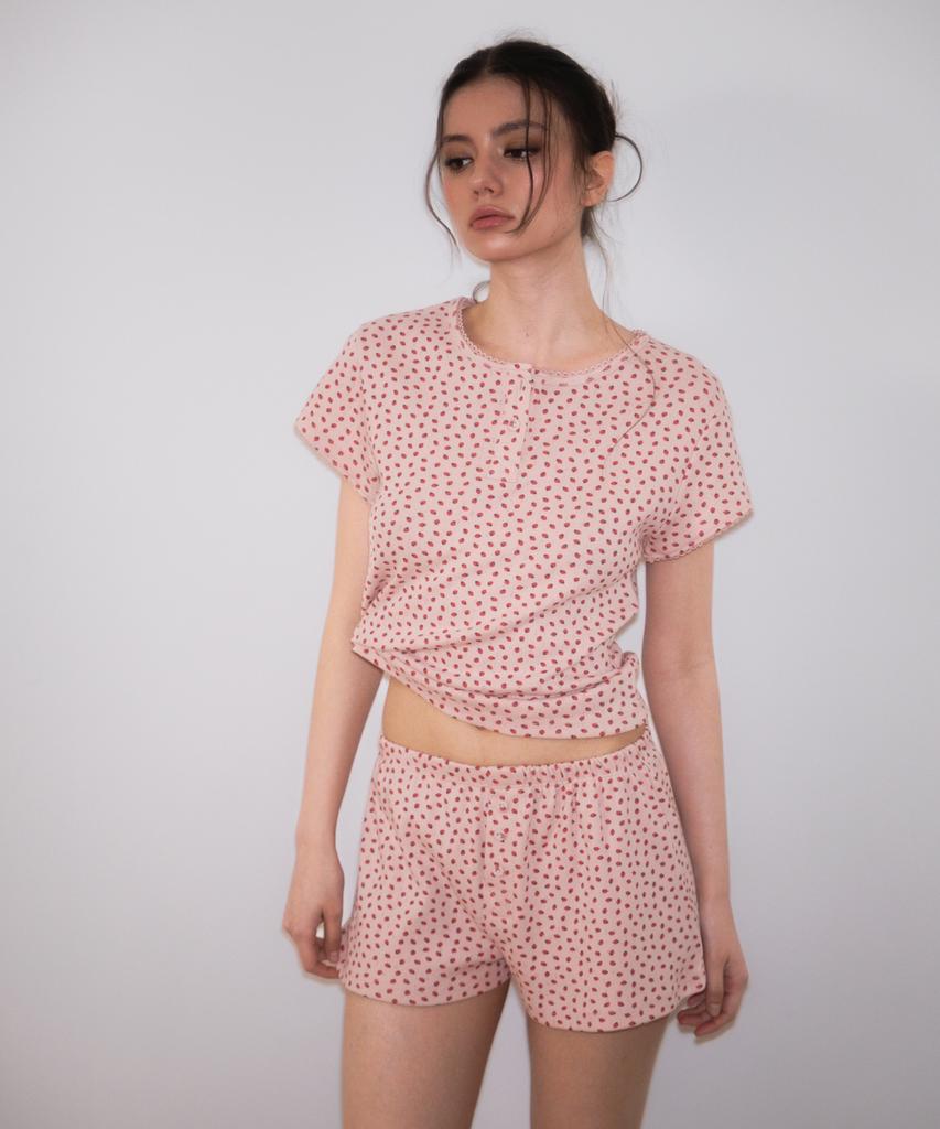 ROSEFRANTZ Футболка Rose & Berry Lounge [Розовый]