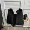 Autumn New Lazy Canvas Tote Bag Korean Style Ins Trendy Crossbody Bag Women Fashion Large Capacity Shoulder Bag