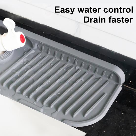 Силиконовый коврик для крана, обернутый вокруг смесителя, защита от брызг, сухая сушилка для кухни, ванной комнаты, столешницы, складной поддон для слива, многоцелевая раковина