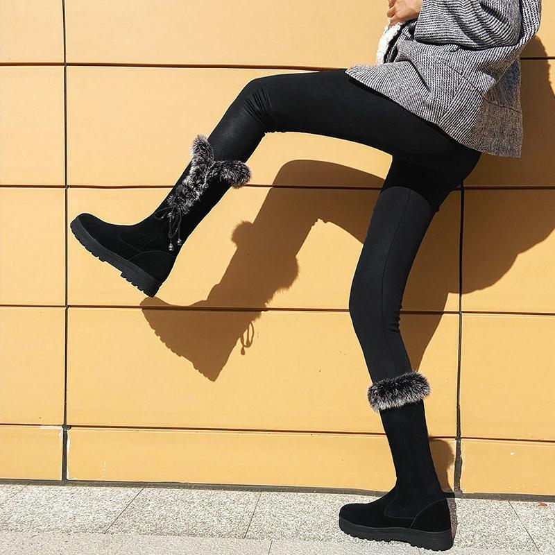 Женские ботинки, зимние ботинки, короткие сапоги на низком каблуке, сохраняющие тепло, ботильоны, нескользящая женская обувь, женские зимние ботинки, обувь из плюша