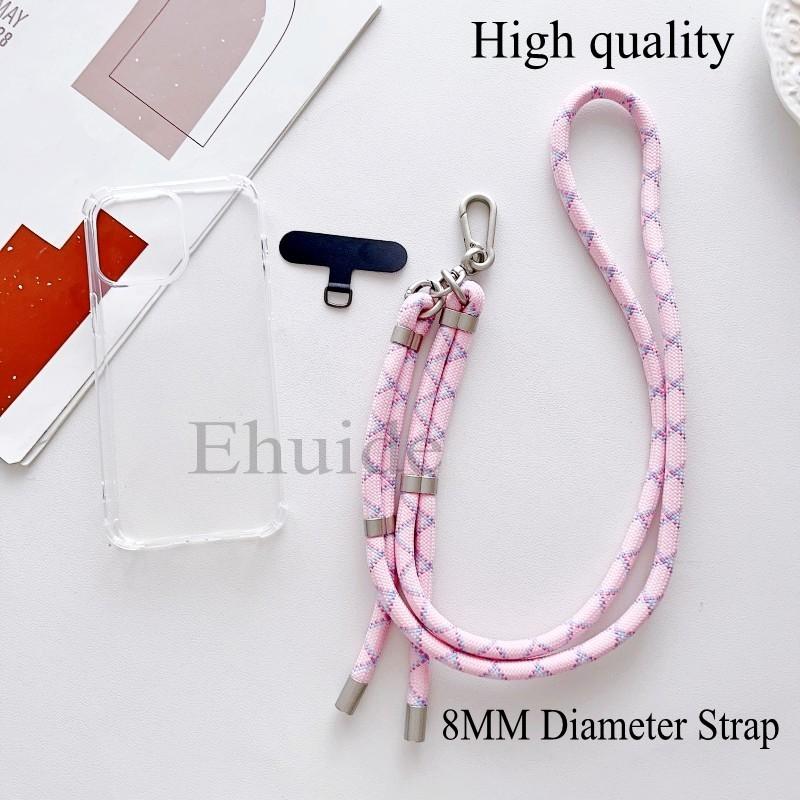 Чехол с регулируемым ремешком для OPPO Reno 14 14F 13 13F 12 11 12F Realme 15 Pro C71 C63 C65 Crossbody Шнурок-цепочка Прозрачная крышка