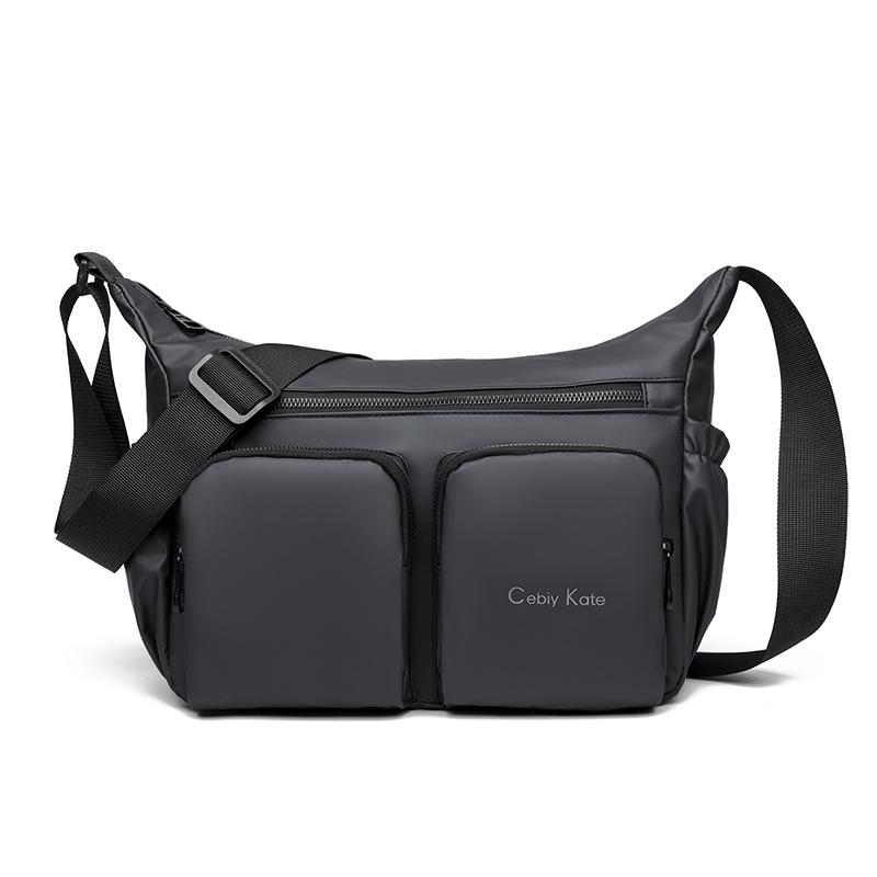 Men's Crossbody Bag Multifunctional Shoulder Bag Sports Chest Bag Waterproof Small Hobo Bag