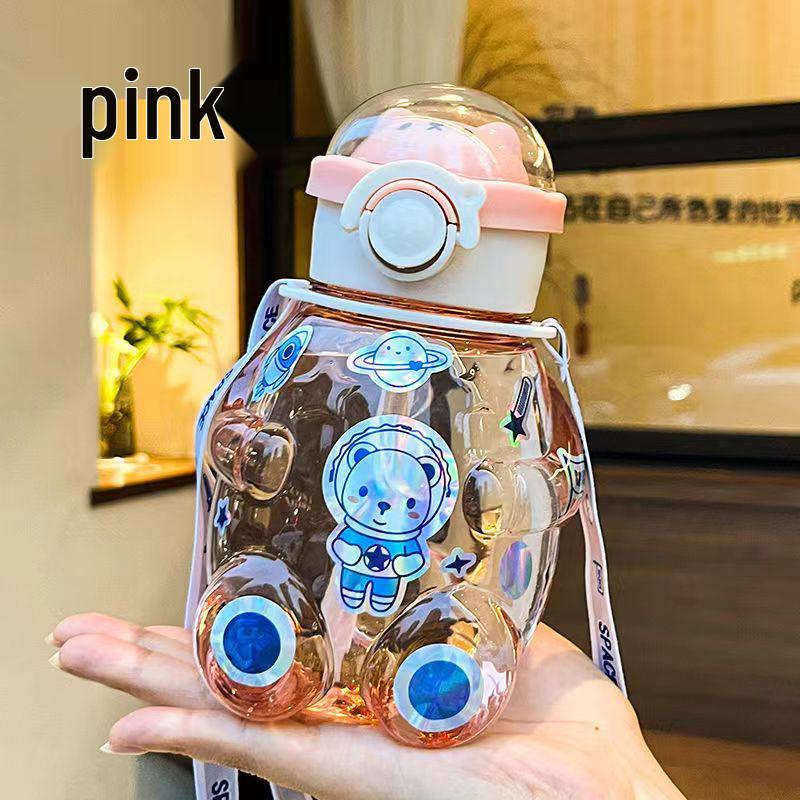 Пластиковый стакан для воды Big Belly с большой емкостью и трубочкой